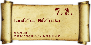 Tanács Mónika névjegykártya