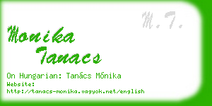 monika tanacs business card
